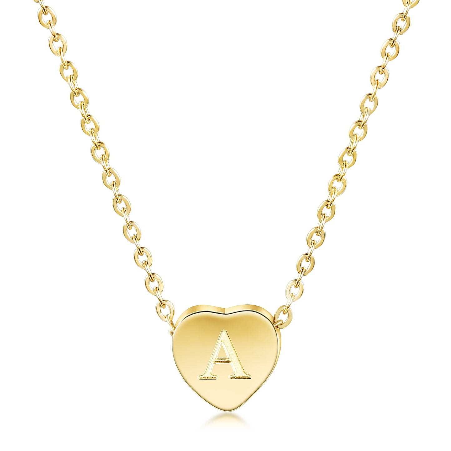 Heart Initial Necklace